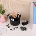 thumbnail image 5 of Gold Office Supplies Set, Pencil Holder for Desk,Gel Pen, Stapler, Tape Dispenser, Scissors,Clips and 1000pcs Staples, Office Decor for Women, Gold Desk Accessories, 5 of 7