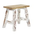 thumbnail image 6 of DecMode Wood Live Edge Bench with Brown Wood Top, Brown, 6 of 14