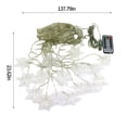 thumbnail image 3 of Christmas Snowflake Curtain Light Home Party Decoration Lights 16Snowflake 80Mini LED 11.5ft Light String Lights For Holiday Decor, 3 of 7