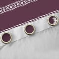 thumbnail image 4 of Erosebridal Southwestern Aztec Geometric Black Out Curtains,Western Tribal Curtains Pack of 2 (42x63 Each),Deep Red White, 4 of 7