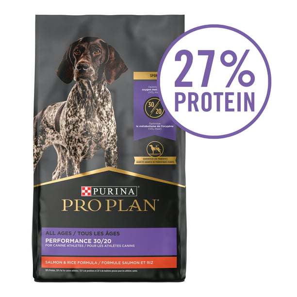 Purina Pro Plan High Protein, High Energy Dry Dog Food, 30/20 Salmon ...