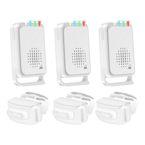 Driveway Alarm Motion Sensor, NineLeaf Driveway Alarms Wireless Outside Weatherproof Waterproof Motion Detector Presence Outdoor Sensor Door Alarm Home Security System Gate Mailbox Alert, 3Pack