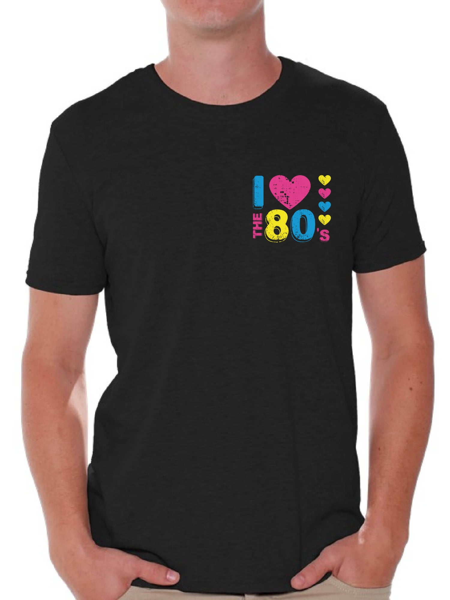 Awkward Styles I Love the 80's Men's Shirt 80s Pocket T Shirts 80s ...