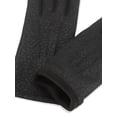 thumbnail image 3 of Isotoner Women's Everyday Spandex Gloves with Fleece Lining, Black, L/XL, 3 of 7