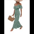 thumbnail image 1 of Plisados A Rayas para Mujer, Elegantes, de Verano, con Tirantes y Pantalones de Pierna , . Verde L, 1 of 7