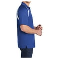 thumbnail image 3 of Yellow Rooster Men's Dry Zone Colorblock Raglan Male Polo T-Shirts True Royal/ White XS, 3 of 6