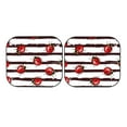 thumbnail image 7 of Fotbe Ladybugs on Black and White Striped1 2-Piece Car Windshield Sun Shade | Sun Blocker for Car Windshield | Foldable Automotive Interior Accessories for Sun Protection-Small, 7 of 7