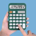 thumbnail image 3 of Musbetu Desktop Calculator Solar Powered Battery Operated 12 Digits Non-slip Oval Buttons Large LCD Display Finance Student Calculator Office Supplies, 3 of 7