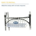 thumbnail image 6 of Drive Medical Walker Basket with Plastic Insert Tray and Cup Holder, Aluminum, Compatible with 1" Folding Walkers, 6 of 7