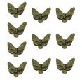 thumbnail image 2 of Forma de Mariposa Antigua 1,42 * 1,22 * 0,83 Pulgadas Perillas de pequeña sala de Aleación de Zinc Tiradores verde, 2 of 7