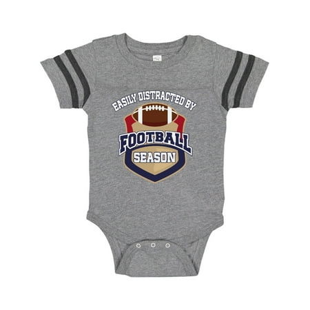 

Inktastic Easily Distracted By Football Season Gift Baby Boy or Baby Girl Bodysuit