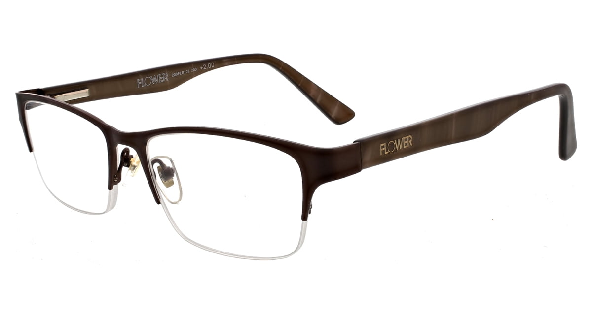 Flower Eyewear Drew Barrymore Ethel Semi-Rimless 1.0 Reading Glasses