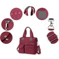 thumbnail image 4 of Canvas Tote Bag With Multi Pockets for Women,Shoulder Handbag,Nurse Bag for Work,Crossbody Purse,Top Handle Satchel, 4 of 8