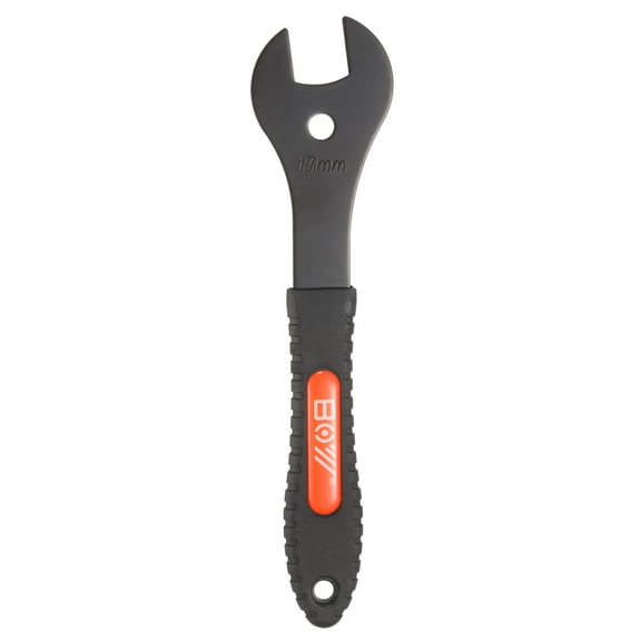 Uxcell Bicycle Cone Wrench Tool 17mm Bike Pedal Cone Cycling Spanner Wheel Hub Axle Nut Install Remover Wrenches Repair Tool for Mountain Road Bike, Orange Gray