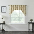 thumbnail image 3 of VHC Brands Dorset, Farmhouse Kitchen Swag Valance Curtain Panels, Floral, Gold, 36x36x16, Set of 2, 3 of 3