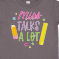 thumbnail image 4 of Inktastic Back to School Miss Talks a Lot Girls Toddler T-Shirt, 4 of 5