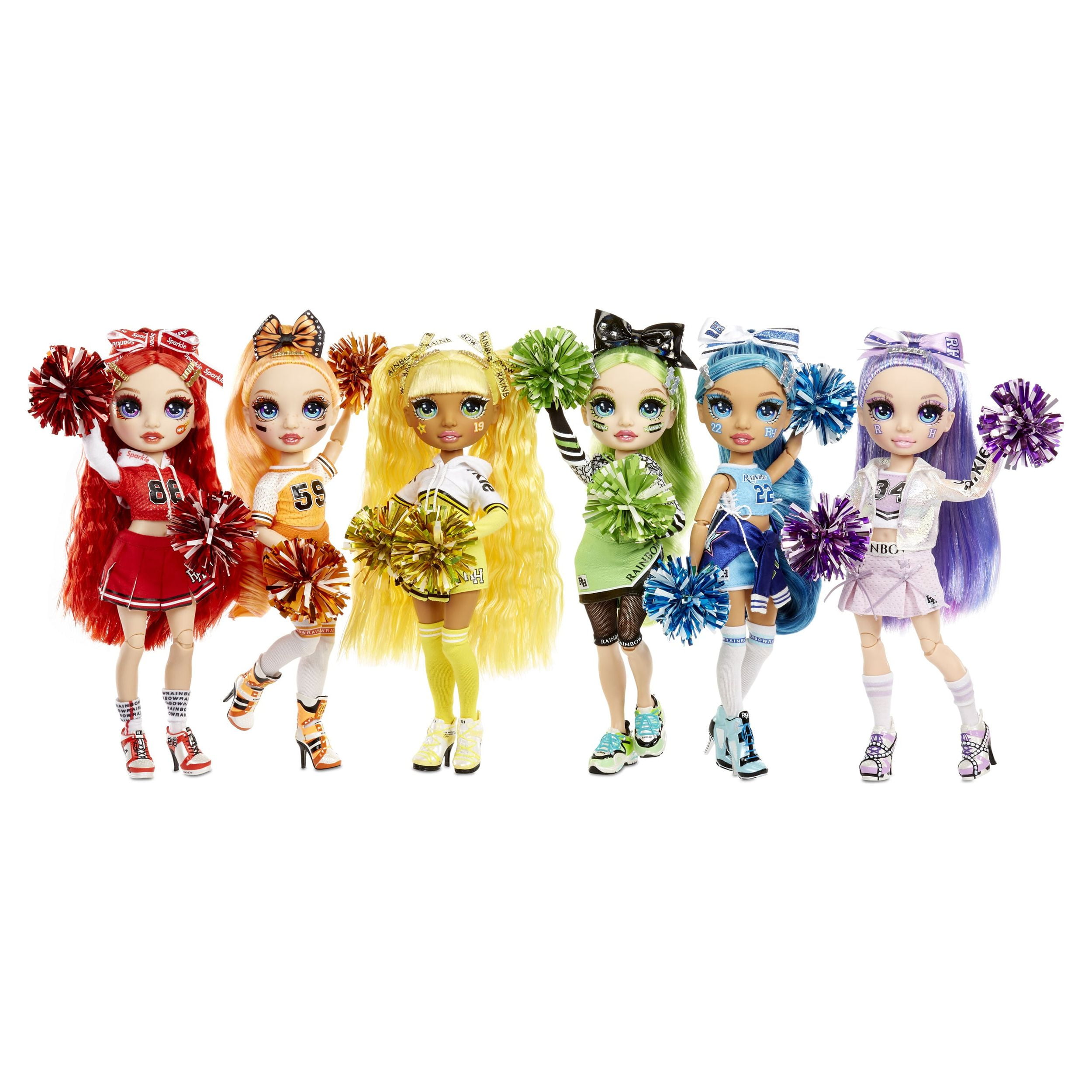 Rainbow High Cheer Sunny Madison – Poupée-mannequin jaune avec pompons 