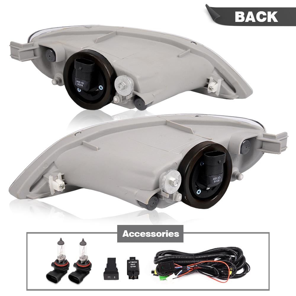 CROSSDESIGN Bumper Fog Lights Fog Lamps Fit for Toyota Camry 2002-2004/Corolla 2005-2008