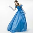 thumbnail image 4 of Women’s Off Shoulder Princess Costume Prom Gown Butterflies Cinderella Dress Long Wedding Dresses with Petticoat, 4 of 5