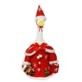 thumbnail image 2 of Christmas Goose Outfit, Porch Goose Christmas Outfits Dress with Santa Hat, Lawn Goose Cloths Costume for Garden Outdoor Patio Yard Christmas Decorations, 2 of 6