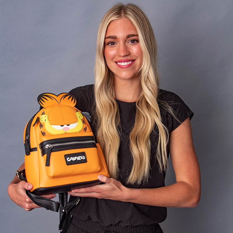 garfield mini backpack Loungefly Comic Strip : Clothing, Shoes & Jewelry and raised face features Garfield Plush Backpack | Hot