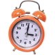 thumbnail image 5 of SQCLV Reloj despertador retro de 3,15 pulgadas con dos campanas, funciona con pilas, silencioso, sin tictac, para mesita de noche, analógico, con luz de fondo, color naranja, 12 x 8 x 5 cm, 5 of 5