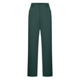 thumbnail image 2 of Nmnitkp Dress Pants Women Stretchy Business Casual Work Pants Straight Leg Slacks for Office Army Green,M, 2 of 8