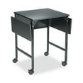 thumbnail image 3 of Mobile Machine Stand w/Drop Leaves Two-Shelf, 36w x 18d x 26.75h, Black, 3 of 3