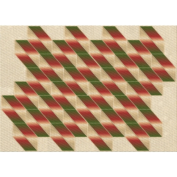 Ahgly Company Indoor Rectangle Patterned Mahogany Brown Area Rugs, 2' x 4'