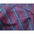 thumbnail image 4 of oneOone Silk Tabby Fabric Stripe & Diamond Block Printed Craft Fabric BTY 42 Inch Wide, 4 of 4