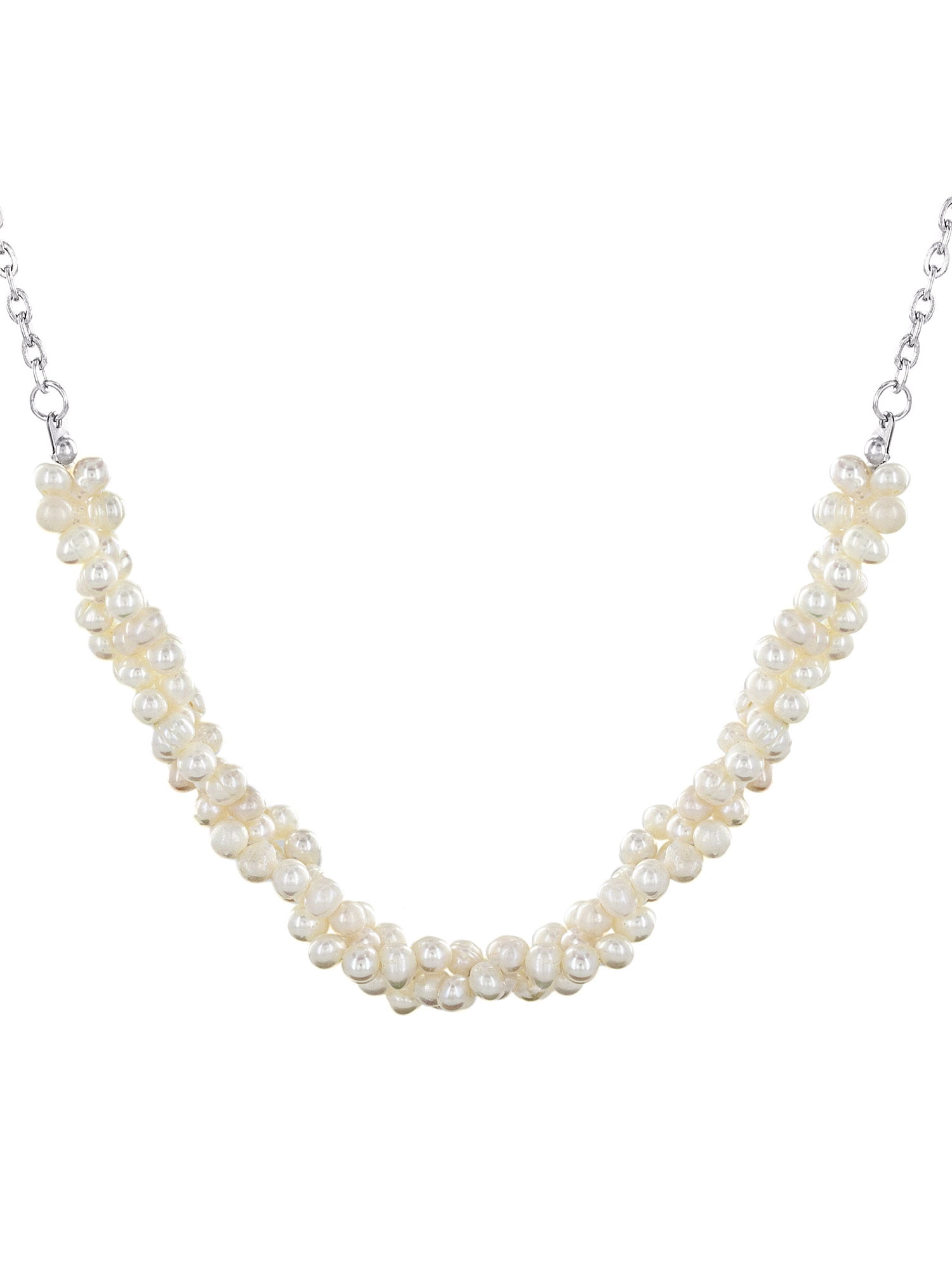 Details about   Two-Row 7mm Natural Fresh Water Pearl Necklace for Women