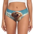 thumbnail image 1 of Balery Cute Angel Winged Dog Ropa Interior de Algodón para Mujer con Dibujo – Braguitas Cómodas y Elásticas, Estilo Clásico-4X-Large, 1 of 6