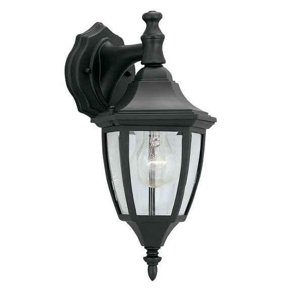 2461-BK Designers Fountain 1 Light Outdoor Wall Lantern-Black Finish