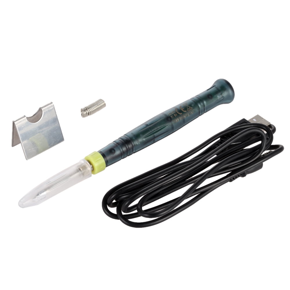 5V Welding Pen Set Anti-Oxidation Portable Rechargeable Soldering Pen Red Mini USB Soldering Iron Kit 