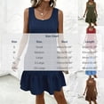 thumbnail image 3 of Admvng Dress for Women Ruffle Hem Sleeveless Round Neck Summer Vacation Sundress, 3 of 7