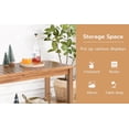 thumbnail image 6 of 46in Wooden Patio Console Table with 2-Shelf, Indoor Outdoor Dining Table Buffet Bar Storage for Backyard, Balcony, Poolside,Entryway (Brown), 6 of 6