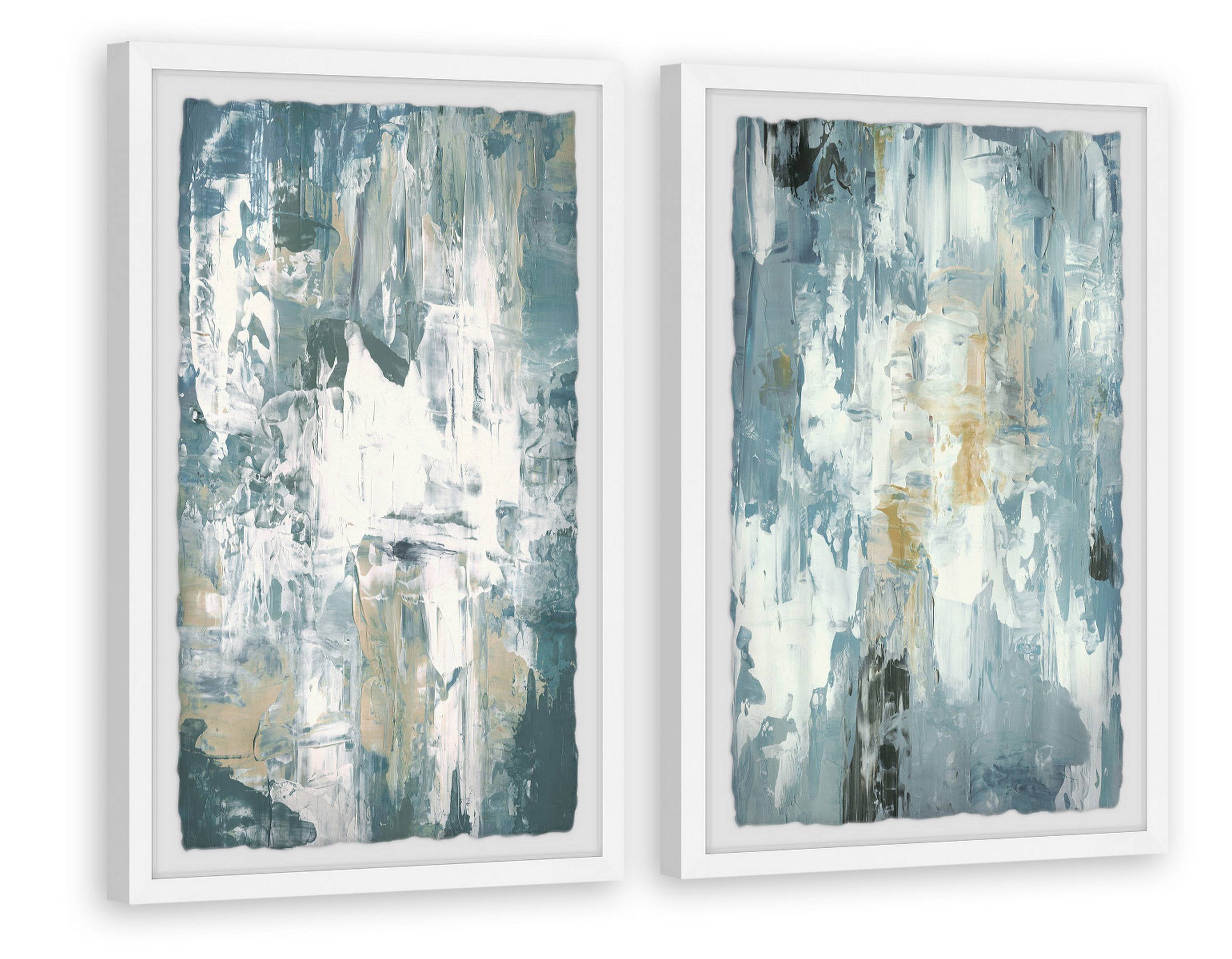 Marmont Hill Chaos Gray Diptych, Art Prints, 48.00" x 1.50"