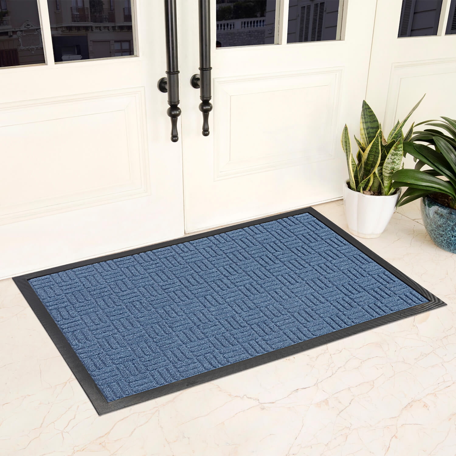 Mibao Entrance Door Mat, NonSlip Doormat for Entry, 18 x 30 inch, Blue