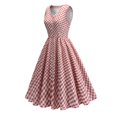 thumbnail image 1 of Ovzne Robes d'Été pour Femmes 2025 Robe de Plage Robe en Maille à Manches Courtes Brodée Rétro Robe à Volants Robe à Manches Courtes Grande Taille Liquidation, 1 of 7