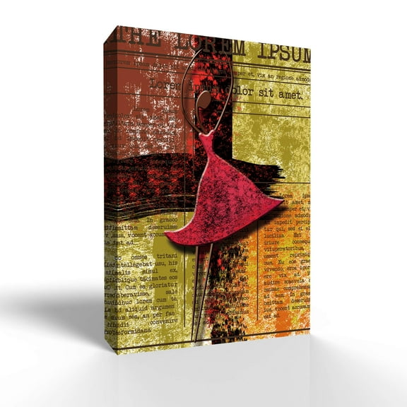 wall26 Canvas Wall Art Elegant Dancer Pictures Home Wall Decorations for Bedroom Living Room Paintings Canvas Prints Framed - 32x48 inches