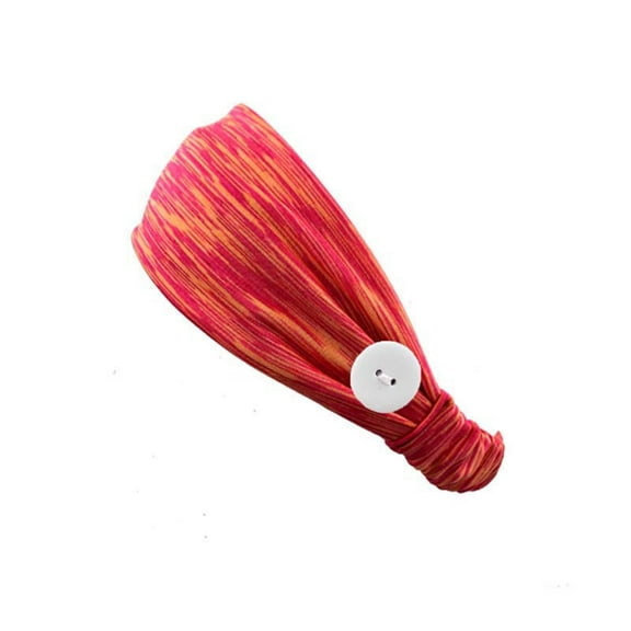 EnJoCho Birthday Headbands for Women and Men Elastic Headband With Button Yoga Workout Running Turban Hair Accessories