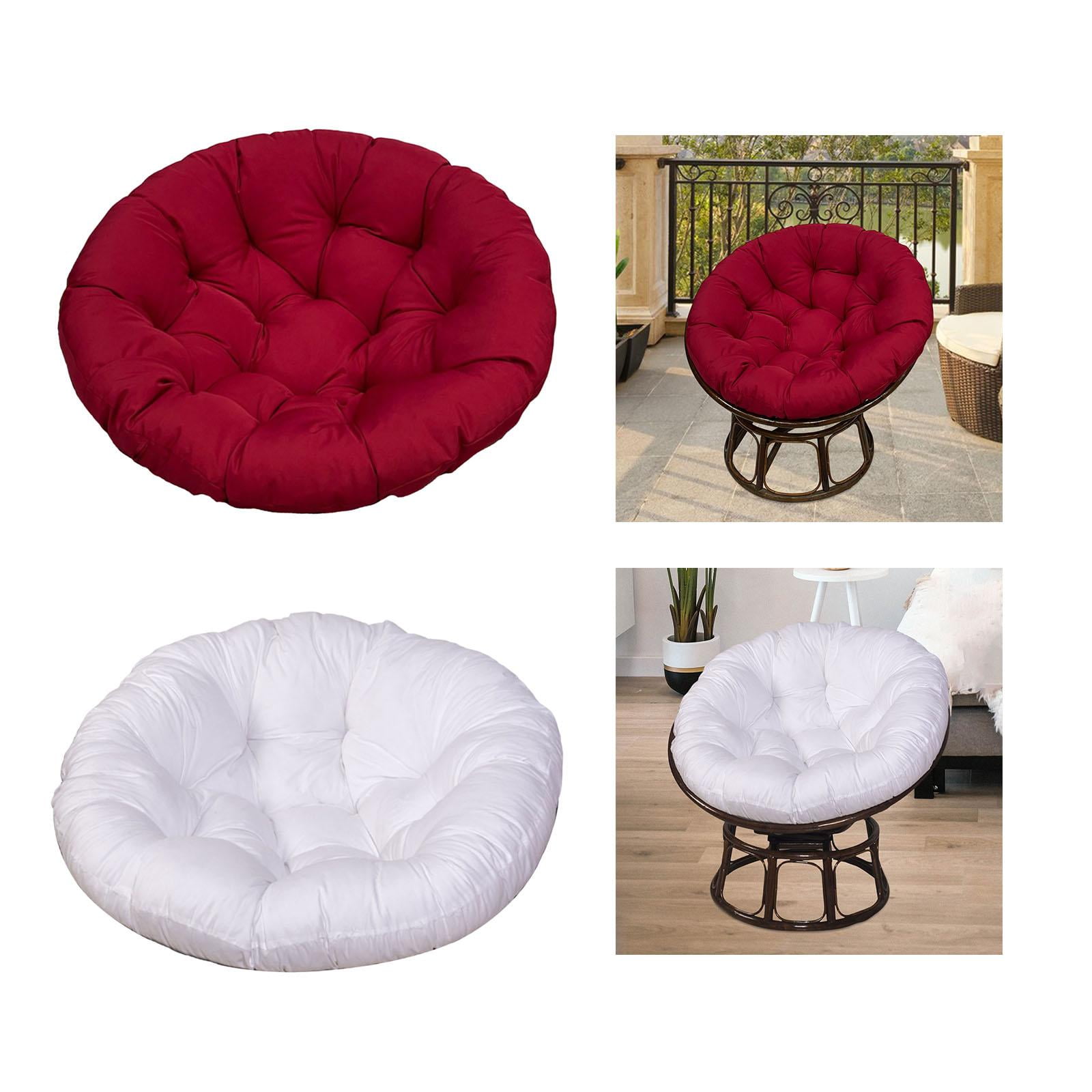 2x Replacement Outdoor Seat Cushion Chair Pads Round 24Inx24in Patio