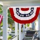 thumbnail image 3 of 3 Pack American Flag Patriotic Bunting USA Pleated Fan, 1.5X3 Ft Large US Bunting Flags Half Fan 4th of July Decorations US Flag Banners Independence Day Fourth July Outdoor Decor Memorial Day, 3 of 5