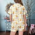 thumbnail image 5 of TZEWGL Night Suit For Infant 2 Sets For With Pygmy Print And Egg Print Short Sleeve Button Down Shirt and Shorts Sets Pjs For Kids size 6-7T, 5 of 5