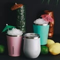 thumbnail image 2 of Corkcicle 12 oz Stemless Wine Glass, Triple Insulated Stainless Steel, Sparkle Mermaid, 2 of 7