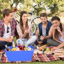 Masteelf Ice Bucket For Beer Plastic Ice Holder For Freezer Large Capacity Ice Bucket For Party Beverage Tubs For Parties And Gatherings