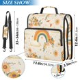 thumbnail image 2 of FORMRS Zipper Binder with Shoulder Strap 2-inch Ring 500 Sheet Capacity File Bag, Retro Rainbow, 2 of 5