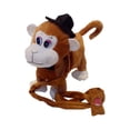thumbnail image 3 of Mono de peluche electrónico que camina, finge caminar a lo largo de los animales, juguete de peluche suave para pequeños, regalo de cumpleaños Marrón Macarena Juguetes de peluche parlantes, 3 of 8