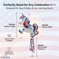 thumbnail image 4 of PMU 14in Pre-Inflated Patriotic Unicorn Balloons with Stick American flag Balloon, 4th of July Balloons, Independence Day Decor, Patriotic Decorations,USA Mylar Balloons, Red White Blue (3/Pkg) pkg/1, 4 of 6