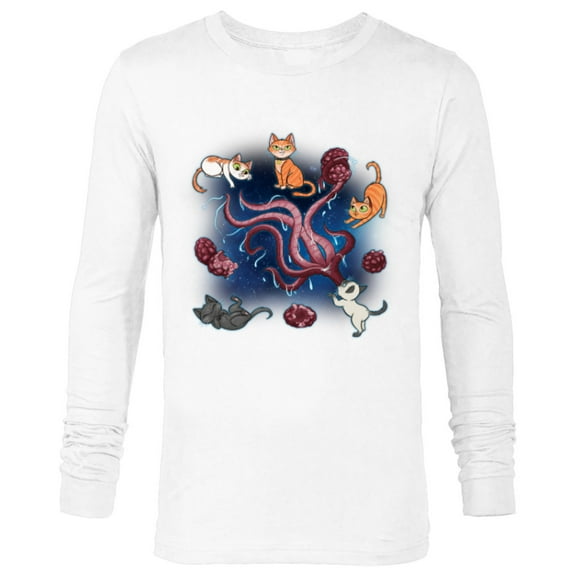 Marvel Studios The Marvels Goose & Flerkittens in Space Cute - Long Sleeve T-Shirt for Men - Customized-White